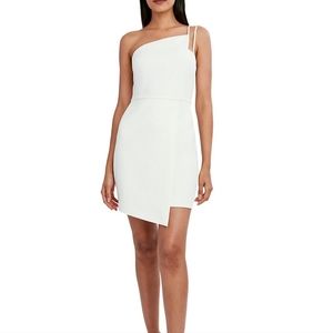BCBG Maxazria Asymmetric One Shoulder Mini Dress Size 8 NWT
